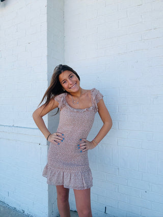 Blush Dainty Floral Dress- clothing,Dress,dresses & rompers,Easter,Easter dress,GRADUATION,GRADUATION DRESS,Party dress,summer dress-Ace of Grace Women's Boutique