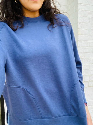 Soft Side Slit Pullover- clothing,Curvy,Extreme,New arrival,Softstream,Softstreme,Tops-Ace of Grace Women's Boutique