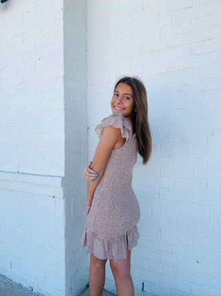 Blush Dainty Floral Dress- clothing,Dress,dresses & rompers,Easter,Easter dress,GRADUATION,GRADUATION DRESS,Party dress,summer dress-Ace of Grace Women's Boutique