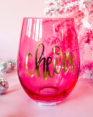 Stemless Wine Glass- Cheers, gifts, Happy hour, STEMLESS, WINE, WINE CUP-Ace of Grace Women's Boutique