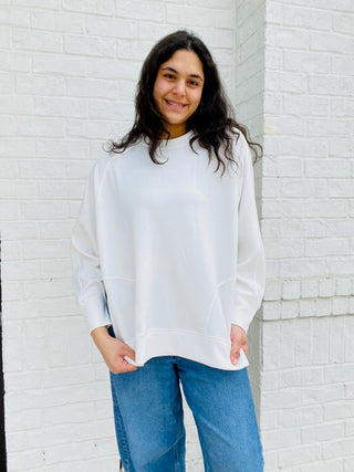 Soft Side Slit Pullover- clothing,Curvy,Extreme,New arrival,Softstream,Softstreme,Tops-Ace of Grace Women's Boutique