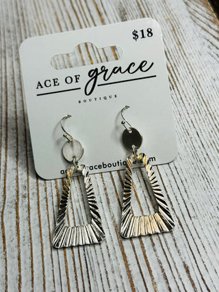 Silver Dangle Earrings- LIVESALE-Ace of Grace Women's Boutique