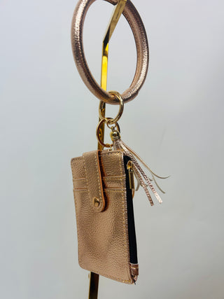 Wallet Key Ring Bracelet- Accessories,bags,CHEETAH,CHEETAH PRINT,gifts,KEY,KEYCHAIN,KEYS,wallet-Champagne-Ace of Grace Women's Boutique