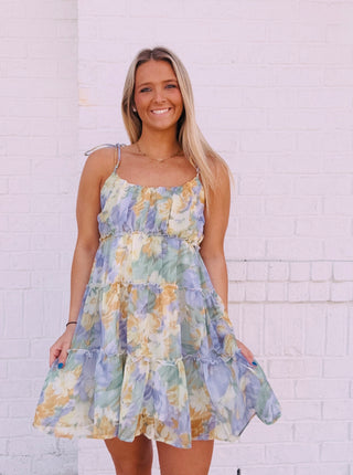 Floral Cami Mini Dress- dresses & rompers, floral dress, summer, summer dress-Ace of Grace Women's Boutique