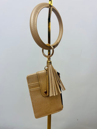 Wallet Key Ring Bracelet- Accessories, bags, CHEETAH, CHEETAH PRINT, gifts, KEY, KEYCHAIN, KEYS, wallet-Rose Gold-Ace of Grace Women's Boutique