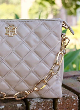 Ariana Quilted Crossbody - Nude- -Ace of Grace Women's Boutique