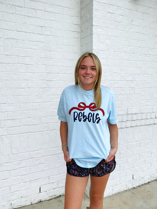 Mississippi Rivals Comfort Color T-Shirts- BULLDOGS,COMFORT COLOR,Comfortable,Curvy,dawgs,football,game,game day,Game day shirt,Mississippi,Mississippi state,ole miss,rebels,rivals,Seasonal,Tops-Ace of Grace Women's Boutique