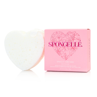 Sweet Orchid Valentine's Day Heart Buffer- gifts,HEART,Seasonal,SPONGE,spongelle,VALENTINE-Ace of Grace Women's Boutique