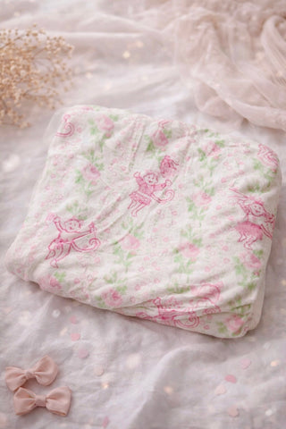 Floral Monkey Blanket- Accessories,accessory,blanket,CHRISTMAS BLANKET,gifts,Love shack,Love shack fancy,Monkey,Monkeys,Roller,Roller rabbit,soft blanket,throw blanket-Ace of Grace Women's Boutique