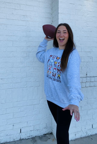 Saturdays in the South Sweatshirt- clothing, Curvy, football, Madelynn, MadelynnGrace, SEC, sweatshirt, SWEATSHIRTS, Tops-Ace of Grace Women's Boutique