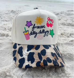 PREORDER - Forever Dilly Dallying Hat- Accessories,accessory,Dally,Dilly,GIFT,gift idea,GIFT IDEAS,GIFT SET,gifts,hair accessory,HAT,LEOPARD,men hat,PREORDER,trucker hat,trucker hats-Ace of Grace Women's Boutique