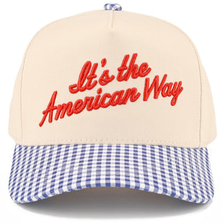 It's the American Way Two Tone Trucker Hat- Accessories,accessory,hats,trucker hats-Ace of Grace Women's Boutique