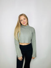 Long Sleeve Ribbed Crop Sweater