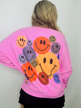 Pink Happy Face Pullover