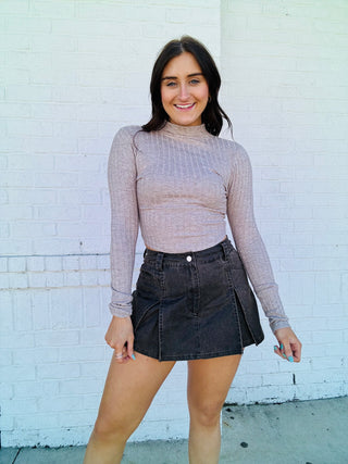 Acid Wash Pleated Skort- black denim,Black Denim short,black skirt,black Skort,Bottoms,clothing,denim,denim color,denim shorts,denim skirt,denim skort,fall skirt,game day skort,Mini skirt,PLEATED,pleated skirt,pleats,Sale,skirt,skort,Tennis skort-Ace of Grace Women's Boutique