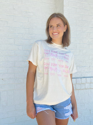 MADELYNN GRACE Inspirational Bow Tee- BOW, Bow detail, BOWS, clothing, Curvy, graphic, graphic T-shirt, GRAPHIC TEE, Graphic Tees, graphic tshirt, MadelynnGrace, Tops-Ace of Grace Women's Boutique