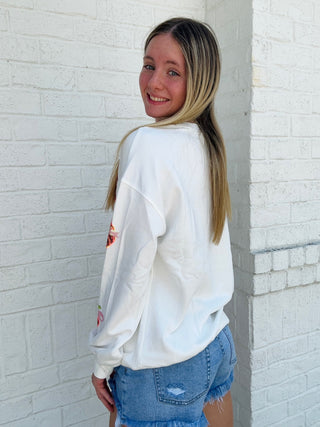 Sequin Pumpkin Bow Sweatshirt- Curvy,FALL,HALLOWEEN,oversized,PLUS,pumpkin,pumpkins,Seasonal,Tops-Ace of Grace Women's Boutique