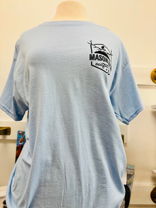 Mason & Co Logo Tee -Light Blue- MEN GIFTS,MEN'S SHIRT,mens,Mens Corner,MENS TSHIRT,Tops-Ace of Grace Women's Boutique