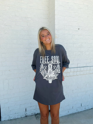 Free Soul Riders Graphic Tee- clothing, Curvy, eagle graphic, graphic, graphic T-shirt, GRAPHIC TEE, Graphic Tees, graphic tshirt, plus size graphic tee, Riders, Tops, WINGS-Ace of Grace Women's Boutique