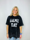 Black Game Day Tee- football, game, game day, Game day shirt, game days, gameday, GRAPHIC TEE, graphic tees, SOFT TEE, TEE-Ace of Grace Women's Boutique