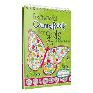 Coloring Book Wirebound Inspirational for Girls- activity,Bible,Christian,coloring,Devotion,devotional,GIFT,gift idea,GIFT IDEAS,GIFT SET,gifts,INSPIRATIONAL,KIDS,pray,PRAYER,prayer journal,Praying-Ace of Grace Women's Boutique