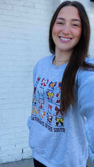 Saturdays in the South Sweatshirt- clothing, Curvy, football, Madelynn, MadelynnGrace, SEC, sweatshirt, SWEATSHIRTS, Tops-Ace of Grace Women's Boutique