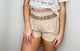 Beige High Waisted Athletic Shorts- athletic, athletic shorts, PAPERBAG SHORTS, shorts, swing shorts, tan shorts-Ace of Grace Women's Boutique