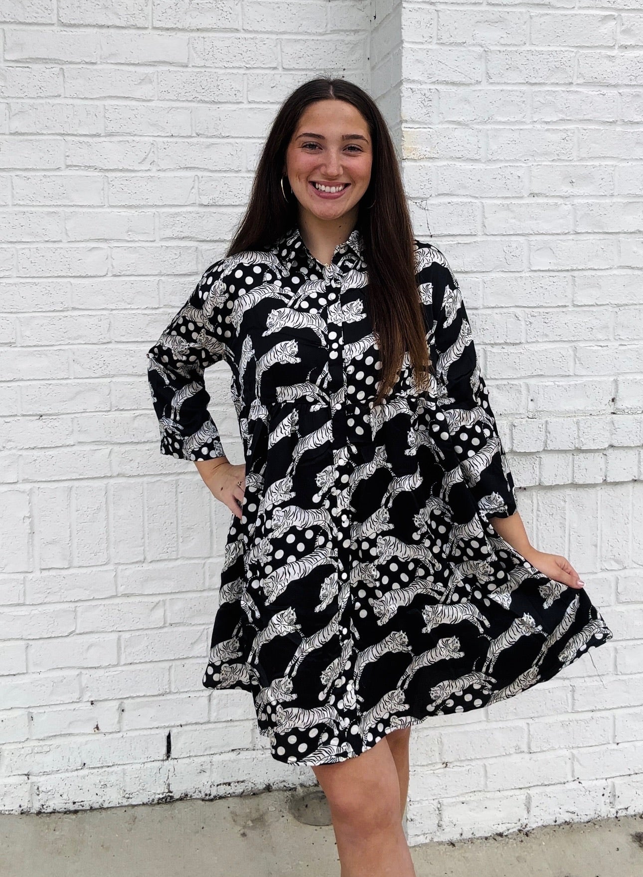 Black Animal Print Dress – Ace of Grace Boutique