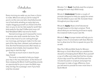 The 5-Minute Bible Study for Women: Mornings in God's Word- book,Books,Devotion,devotional,gifts-Ace of Grace Women's Boutique