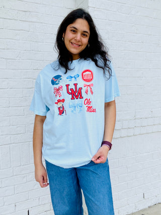 UM Comfort Color Baby Blue Tee- Curvy,game day,Tops-Ace of Grace Women's Boutique