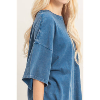 Oversized Mineral Wash T-Shirt- oversized,OVERSIZED TEE,OVERSIZED TOP,pink top,soft top,TOP,Tops,WORK TOP-Ace of Grace Women's Boutique