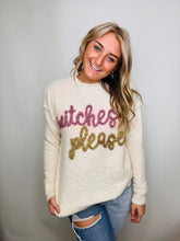 Witches Please Embroidery Sweater