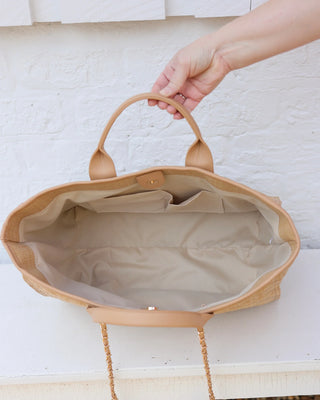 CAROLINE HILL - Melissa Tote Bag Natural- bag,bags,beach bag,caroline hill,CAROLINE HILL CROSSBODY,CAROLINE HILL PURSE,DUFFLE BAG,large bag,PURSE,TOTE BAG-Ace of Grace Women's Boutique