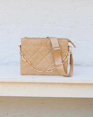 CAROLINE HILL - Ariana Crossbody Natural LD- bag,bags,beige purse,caroline hill,CAROLINE HILL CROSSBODY,CAROLINE HILL PURSE,PURSE-Ace of Grace Women's Boutique