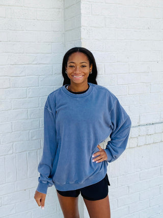 Oversized Mineral Washed Sweatshirt- Acid,blue,mineral,MINERAL WASH,MINERAL WASHED,oversized,oversized sweater,oversized sweatshirt,OVERSIZED TEE,OVERSIZED TOP,pink,Tops-Ace of Grace Women's Boutique