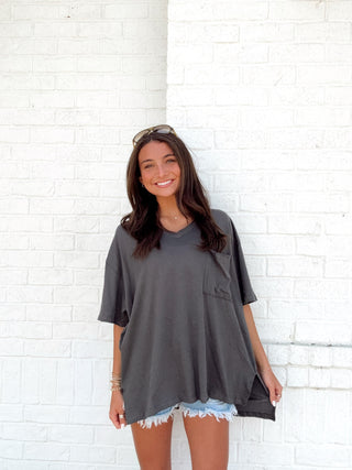 Oversized Boyfriend Tee- Curvy,Neon,oversized,OVERSIZED TEE,OVERSIZED TOP,PLUS,plus size,Slouchy,Tops-Ace of Grace Women's Boutique