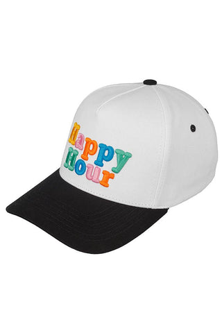 HAPPY HOUR Trucker Cap- Accessories,camo,camo hat,hair accessory,HAT,hats,Pink hat,trucker,trucker hat,trucker hats-Ace of Grace Women's Boutique