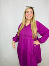 Long Sleeve Woven Button Down Tiered Dress | 2 colors- BUTTON UP DRESS, COLLARED DRESS, dress, flowy dress, layered dress, PLUS, plus dress, plus size, plus size dress-Ace of Grace Women's Boutique