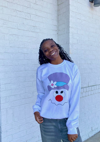 Snowman Sweatshirt- clothing,Curvy,Frosty,PLUS SIZE TOP,Snowman,TOP,Tops-Ace of Grace Women's Boutique