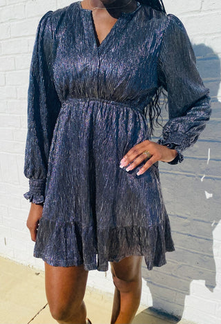 Sparkly Metallic Dress- black dress,church dress,dress,dresses & rompers,METALLIC,SPARKLE,SPARKLES,SPARKLY,SPARKLY DRESS-Ace of Grace Women's Boutique