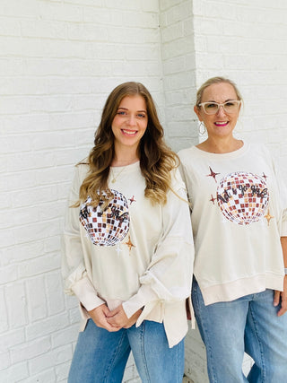 Let’s Go Girls Oversized Pullover- clothing,DISCO,Lets go girls,oversized,oversized sweatshirt,OVERSIZED TEE,OVERSIZED TOP,Tops-Ace of Grace Women's Boutique