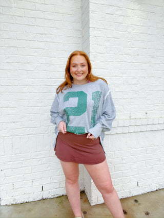 21 Varsity Pullover- 21, clothing, Free people, pullover, Tops, Varsity-Ace of Grace Women's Boutique