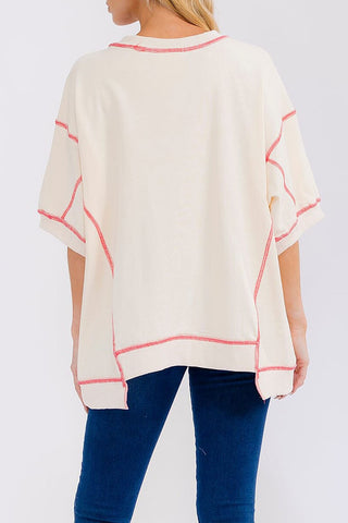 Sequin Crawfish Oversized Shirt- CRAWFISH,curv,Curvy,SEQUIN,sequin top,SEQUINS,Tops-Ace of Grace Women's Boutique