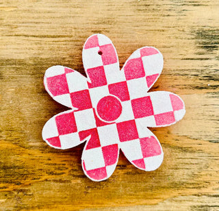 FRESHIE - Checkered Flower- Air freshener,CAR FRESHIE,FRESHENER,Freshie,GIFT,gifts-Ace of Grace Women's Boutique