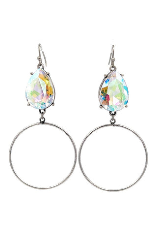 Prism Drop Hoop Earrings- Jewelry, LIVESALE, Sale-AB-Ace of Grace Women's Boutique