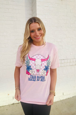 Mama Takes No Bull Tee- curv,Curvy,graphic,MAMA,mama shirt,mama top,Tops-Ace of Grace Women's Boutique