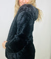 Black Faux Fur Hooded Jacket- BLACK JACKET, FALL, fall clothes, fall transition, JACKET, one size, winter-O/S-Ace of Grace Women's Boutique