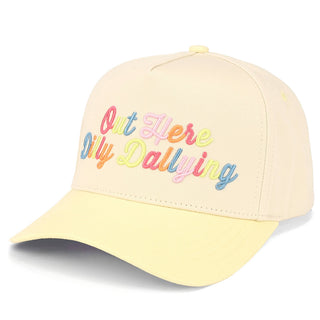 Out Here Dilly Dallying Two Tone Trucker Hat- Accessories,accessory,Hats-Ace of Grace Women's Boutique