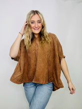 Brownie Corduroy Button Down Top