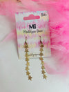 Star Dangle Earrings-earrings- earrings, star-Ace of Grace Women's Boutique
